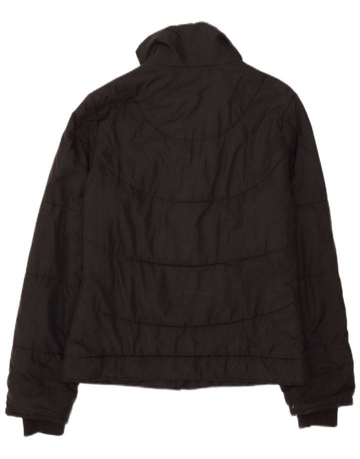 Puma Damen Wattierte Jacke UK 14 Large Schwarz