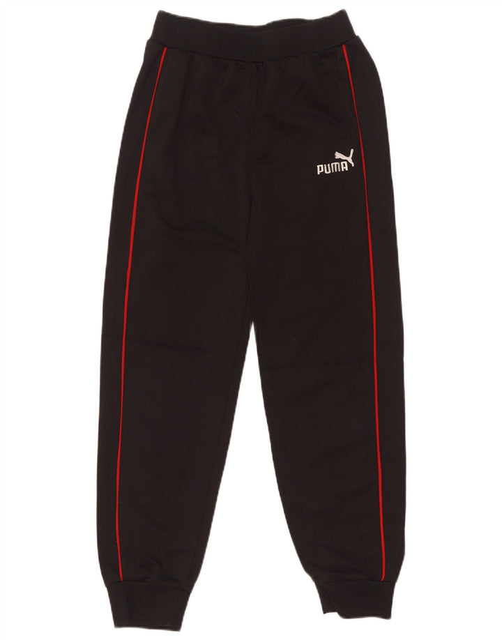 Puma Jungen-Trainingshose, Jogginghose, 11–12 Jahre, schwarzes Polyester
