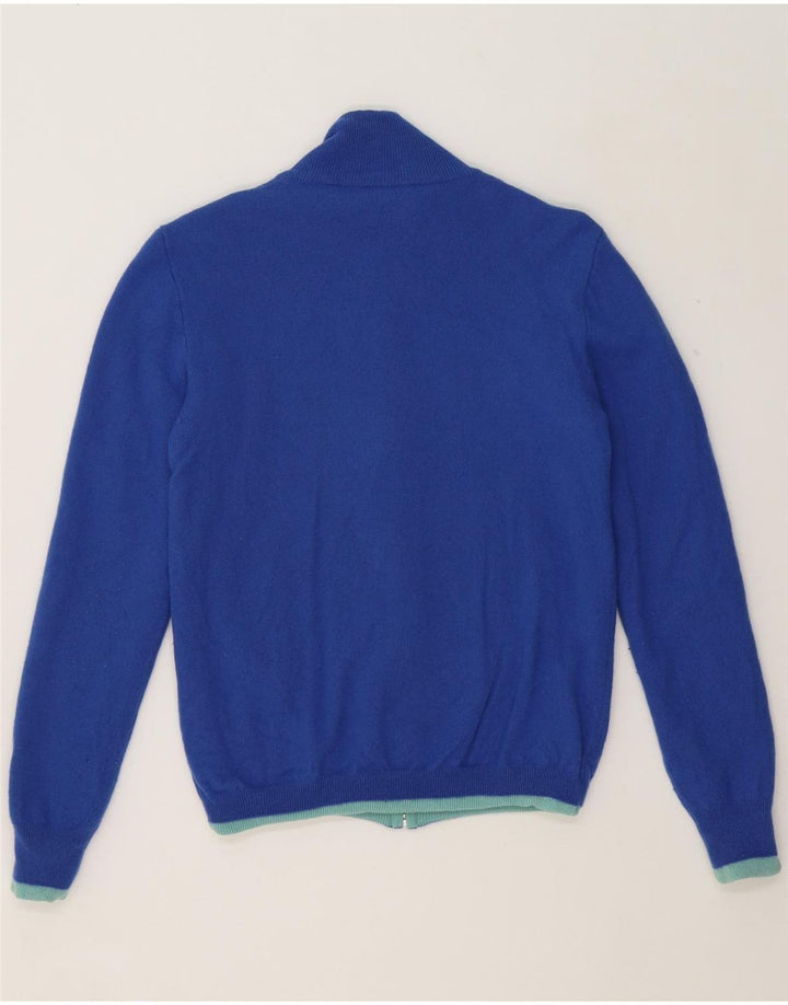 K-WAY Girls Cardigan Sweater 12-13 Years Medium Blue Lambswool Vintage K-Way and Second-Hand K-Way from Messina Hembry 
