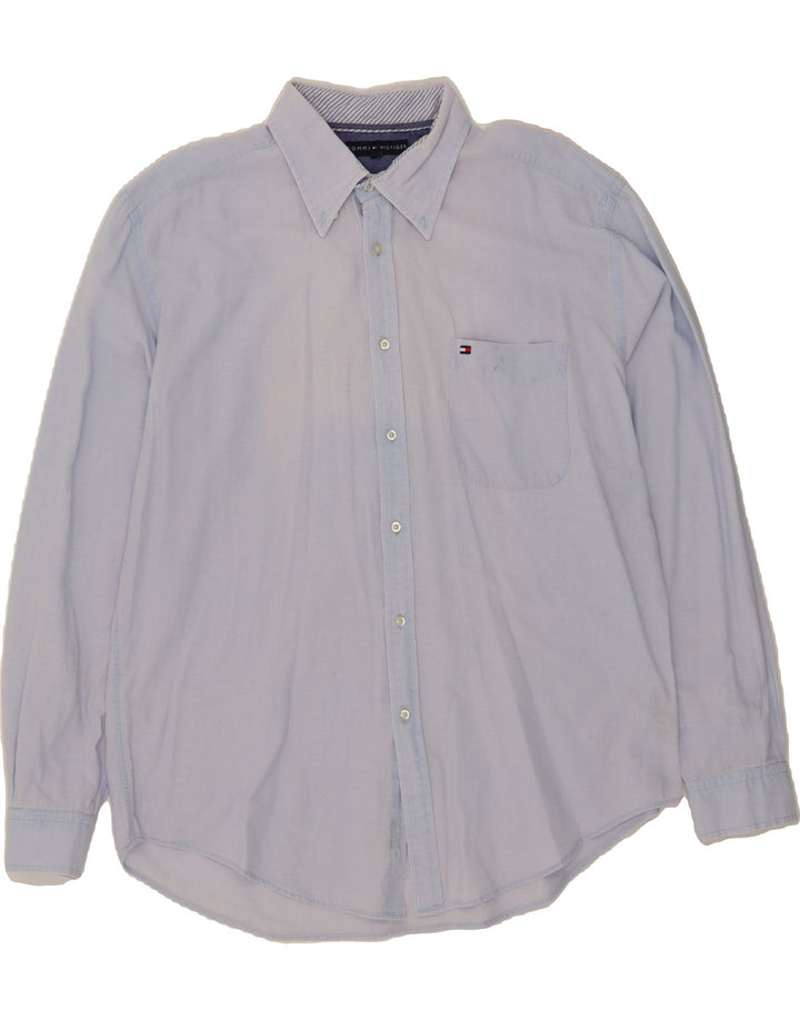 TOMMY HILFIGER Mens Shirt XL Blue Cotton Vintage Tommy Hilfiger and Second-Hand Tommy Hilfiger from Messina Hembry 