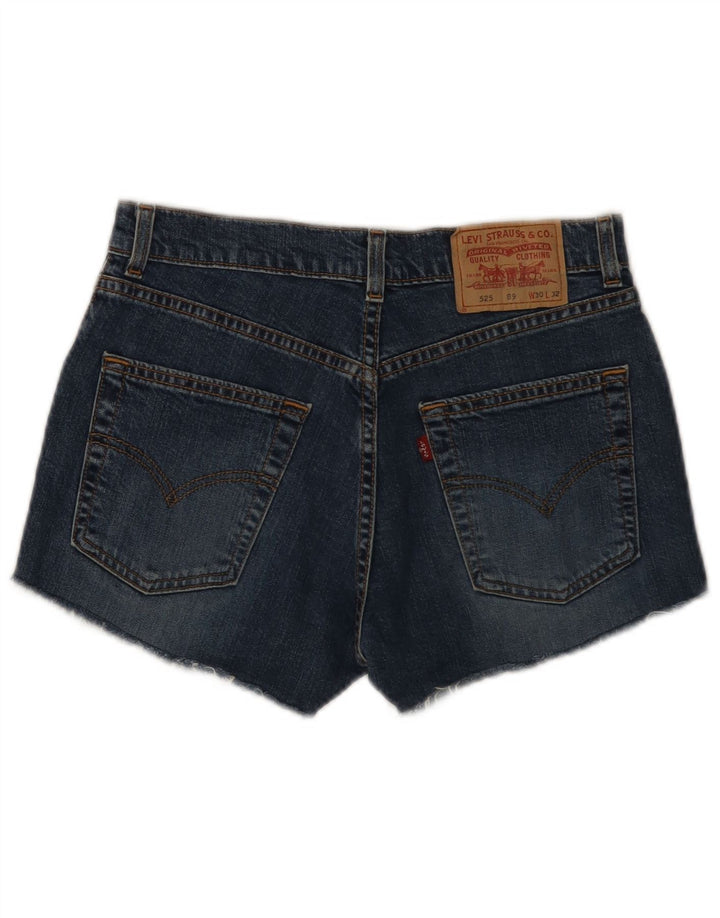 Levi's Damen 525 Denim Shorts W30 mittelblaue Baumwolle