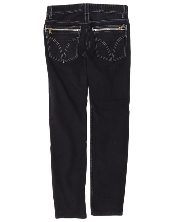 Dolce & Gabbana Damen Straight Jeans W30 L32 Marineblaue Baumwolle