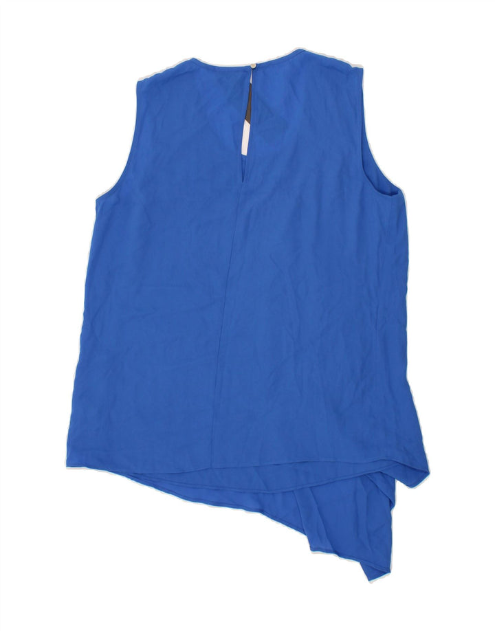 MOSSIMO Womens Sleeveless Blouse Top UK 14 Medium Blue Polyester Vintage Mossimo and Second-Hand Mossimo from Messina Hembry 
