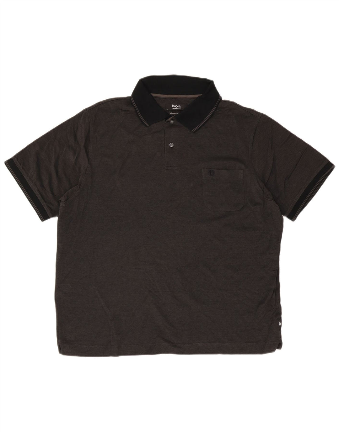 Bugatti Herren Poloshirt 2XL Schwarz Baumwolle