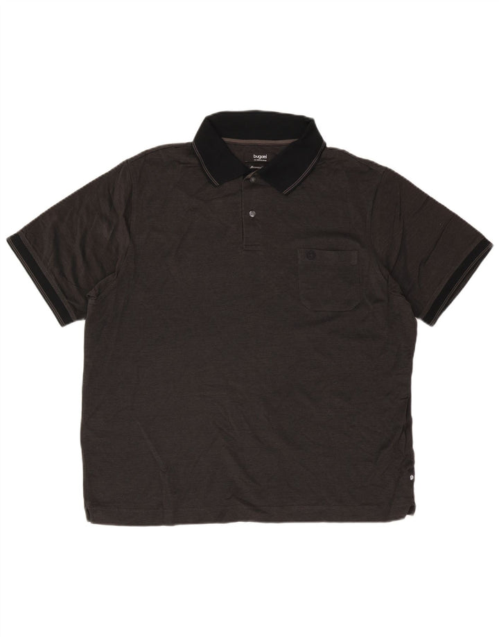 Bugatti Herren Poloshirt 2XL Schwarz Baumwolle