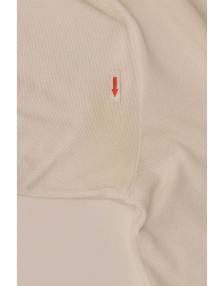 Lacoste Herren-Poloshirt, Größe 4, mittelweiße Baumwolle