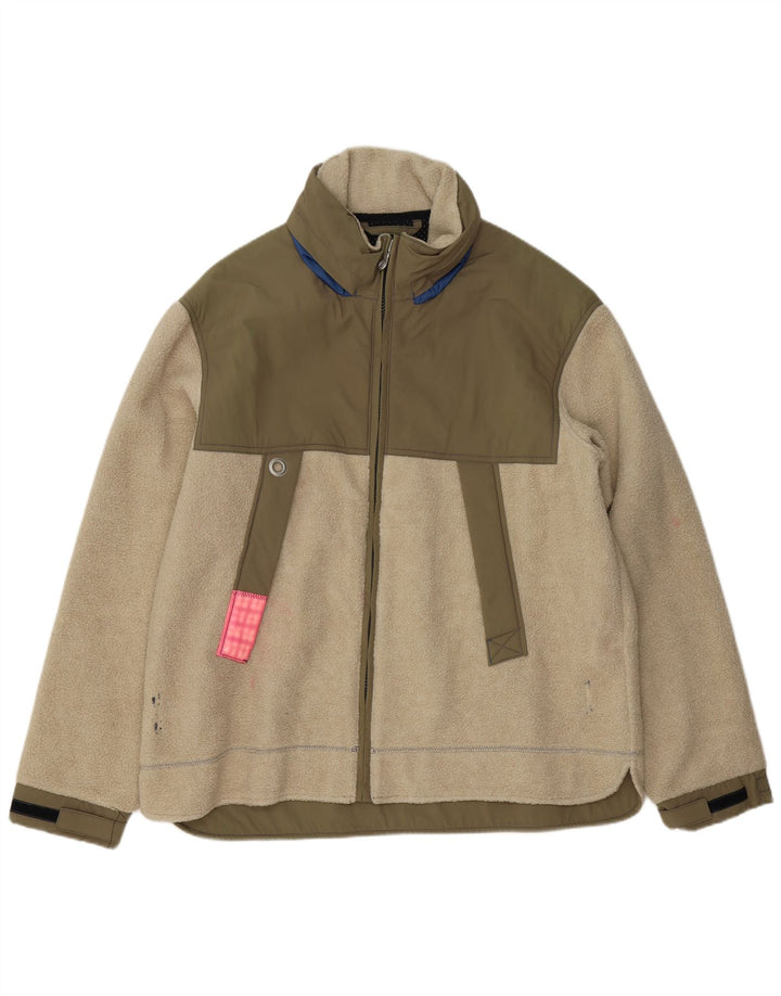 Murphy & Nye Herren Fleecejacke UK 44 2XL Grün Colourblock Acryl