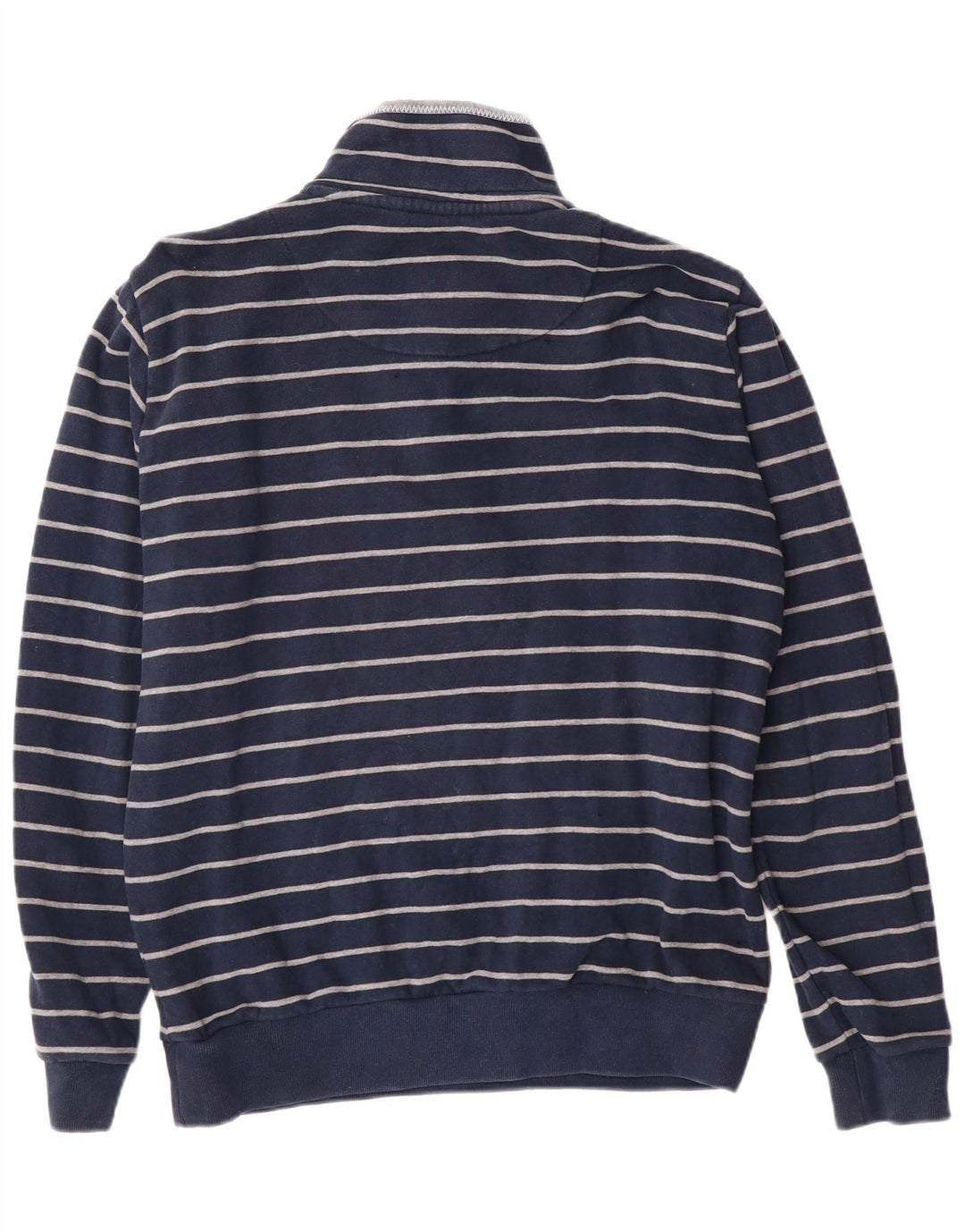 Crew Clothing Herren-Sweatshirt, Pullover, klein, marineblau, gestreift, Baumwolle