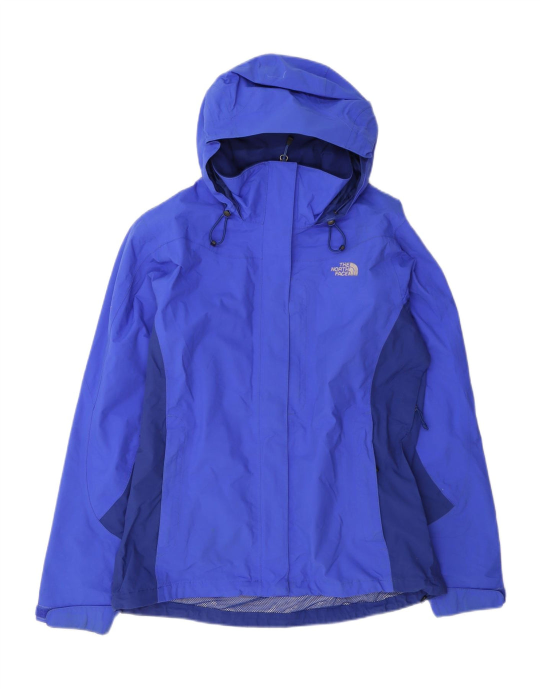 The North Face Damen-Regenjacke mit Kapuze, UK 14, Mittelblau, Farbblock