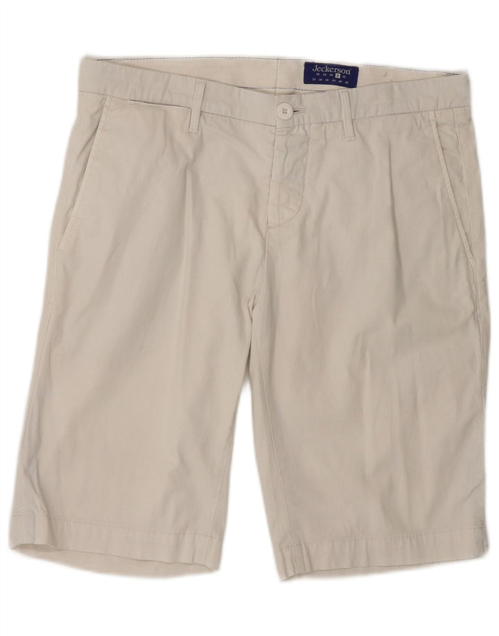 Jeckerson Damen Chinoshorts W31 Mittelbeige Baumwolle