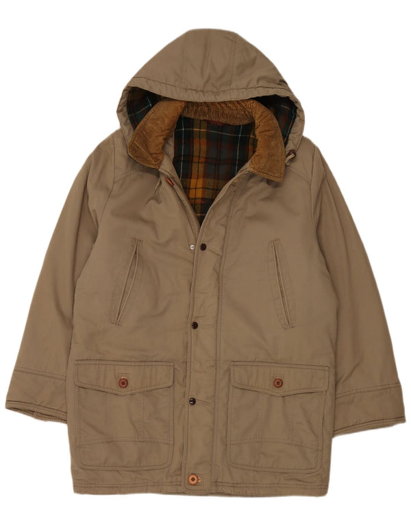 Faciba Herren Kapuzenmantel IT 54 2XL Khaki Polyester