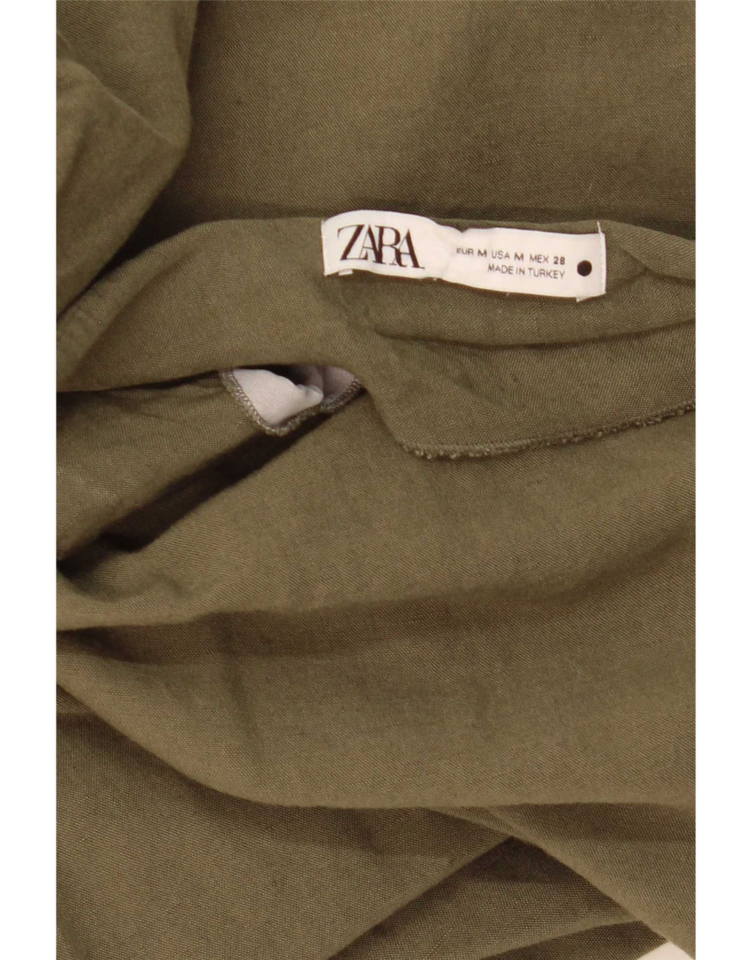 Zara Damen Midirock Medium W28 Khaki