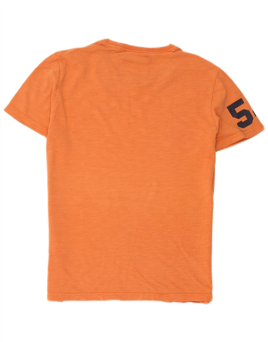 Superdry Herren Grafik-T-Shirt-Oberteil aus mitteloranger Baumwolle
