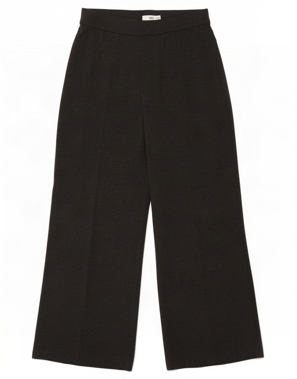 Marks & Spencer Damen-Freizeithose mit weitem Bein, UK 12, M, W28, L27, Grau