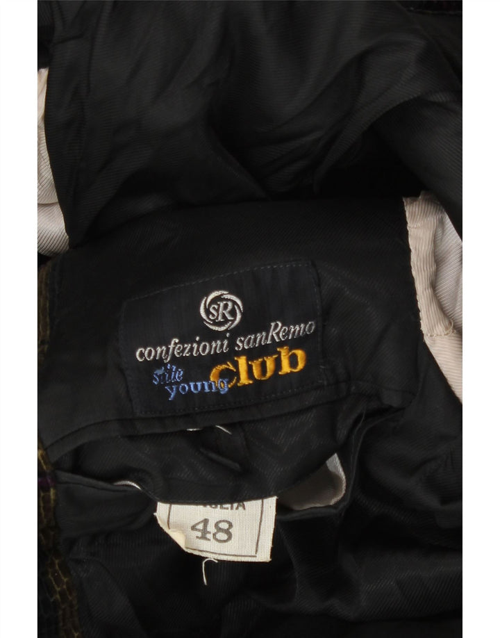San Remo Herren-Blazer mit 3 Knöpfen, IT 48, mittelgroß, mehrfarbig, kariert