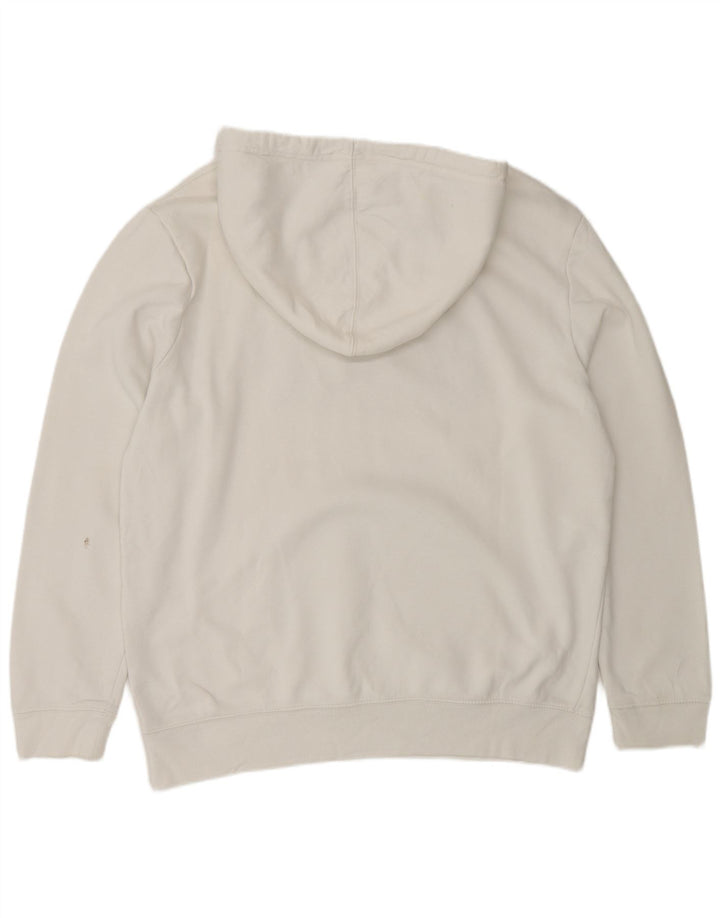 Gap Herren-Kapuzenpullover mit Grafik, groß, aus weißer Baumwolle