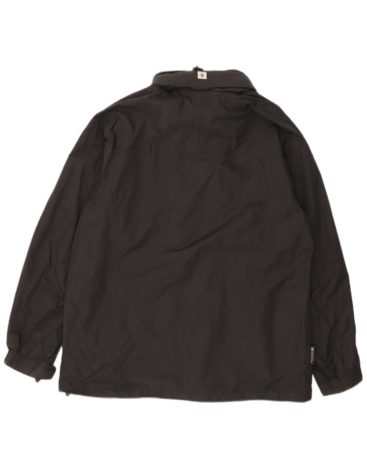 Mountain Warehouse Herren-Regenjacke mit Kapuze, UK 38, Mittelschwarzes Nylon