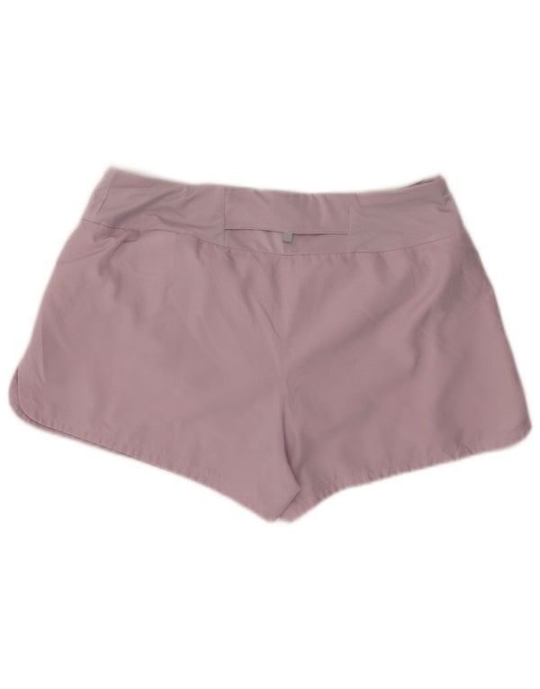 Nike Damen Dri Fit Sport Shorts UK 14 Large Lila Polyester