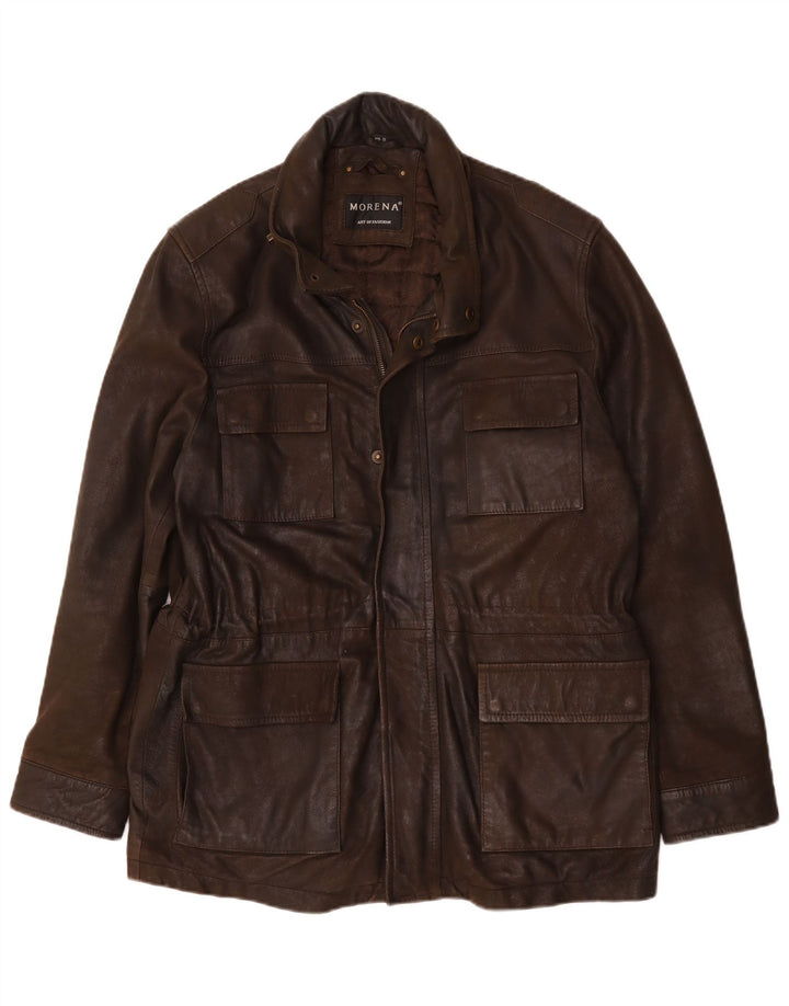 Morena Herren Lederjacke UK 42 XL Braun