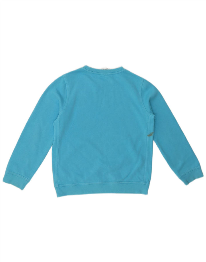 NIKE Sweatshirt-Pullover für Jungen, 10–11 Jahre, mittelblaue Baumwolle