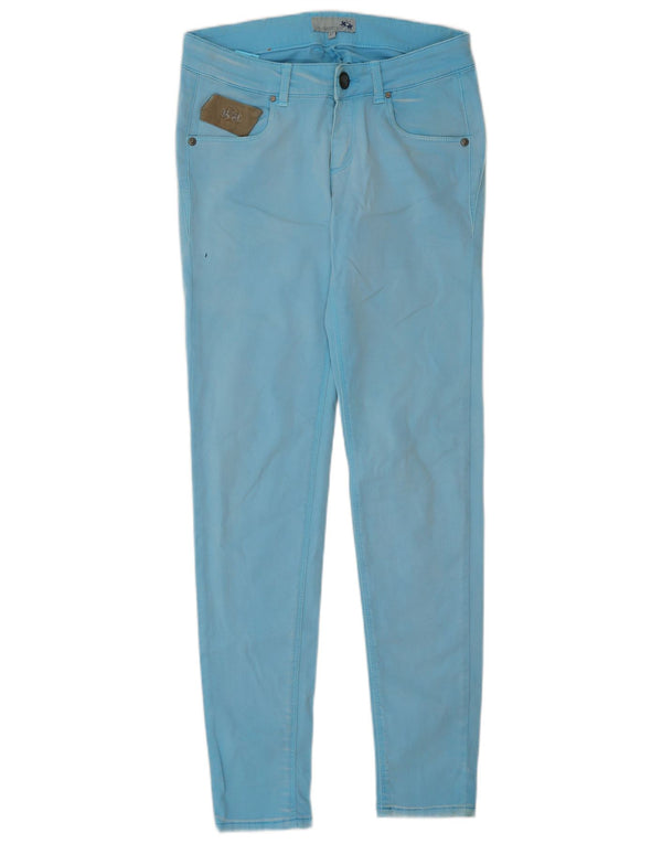 La Martina Damen Skinny Jeans W27 L30 Blaue Baumwolle