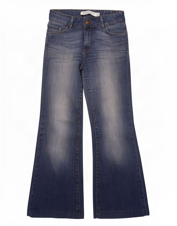 Zara Damen Schlagjeans EU 38 Small W28 L30 Blau