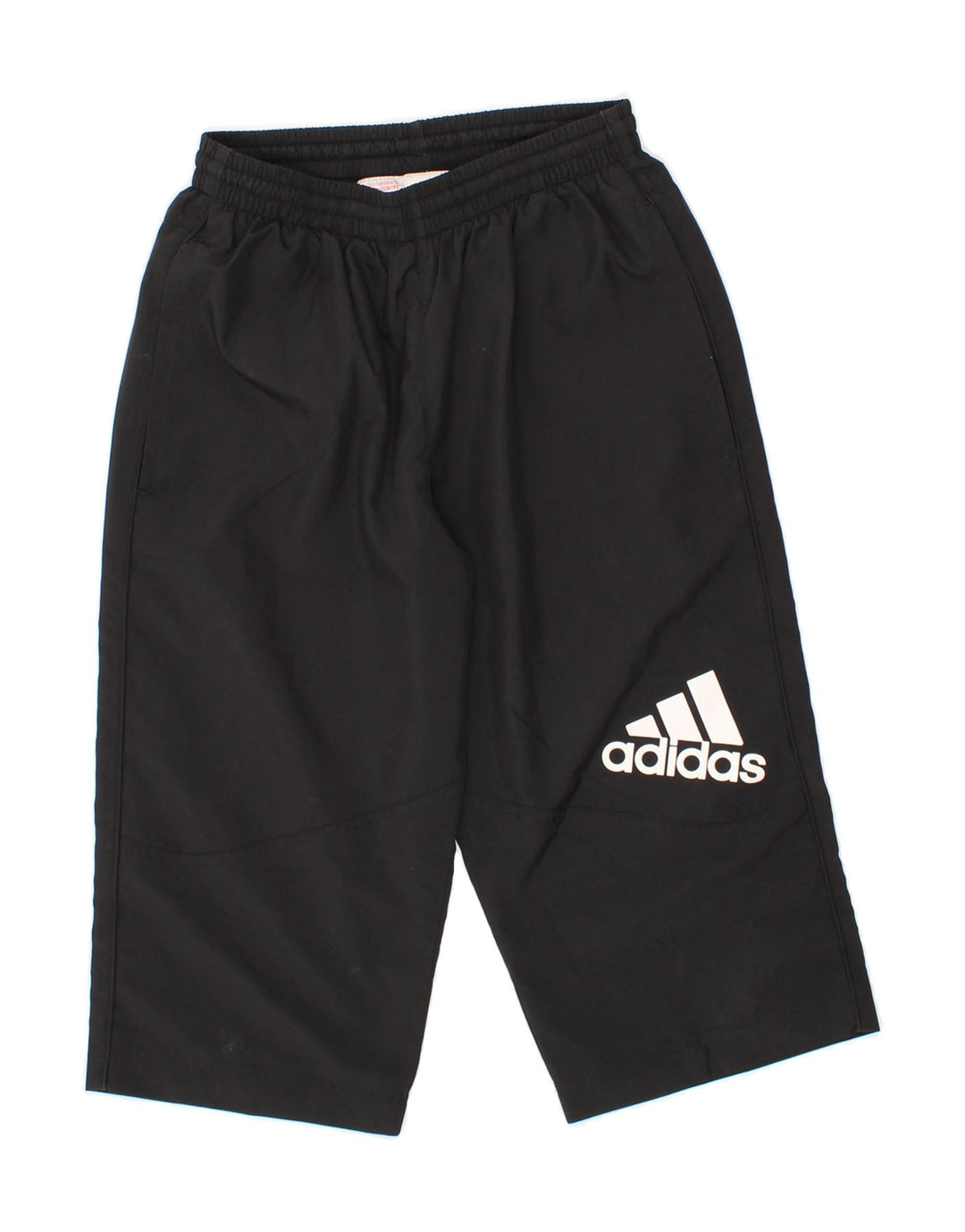 ADIDAS Boys Graphic Bermuda Sport Shorts 13-14 Years  Black Polyester Vintage Adidas and Second-Hand Adidas from Messina Hembry 
