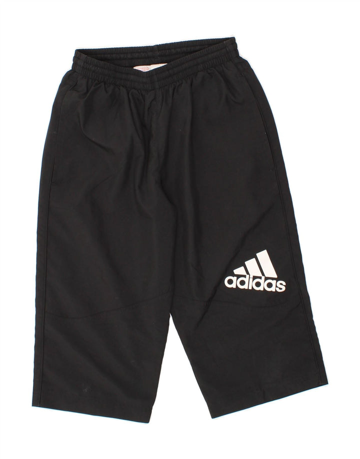 ADIDAS Boys Graphic Bermuda Sport Shorts 13-14 Years  Black Polyester Vintage Adidas and Second-Hand Adidas from Messina Hembry 