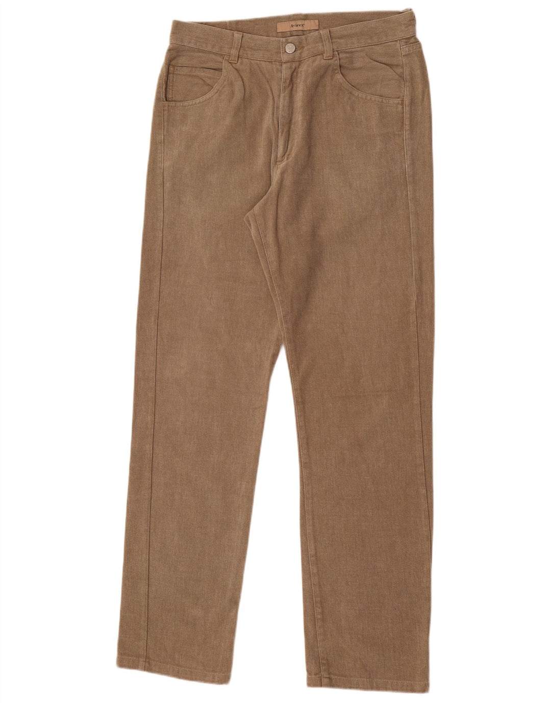 Avirex Herren Straight Jeans W31 L32 Beige Baumwolle