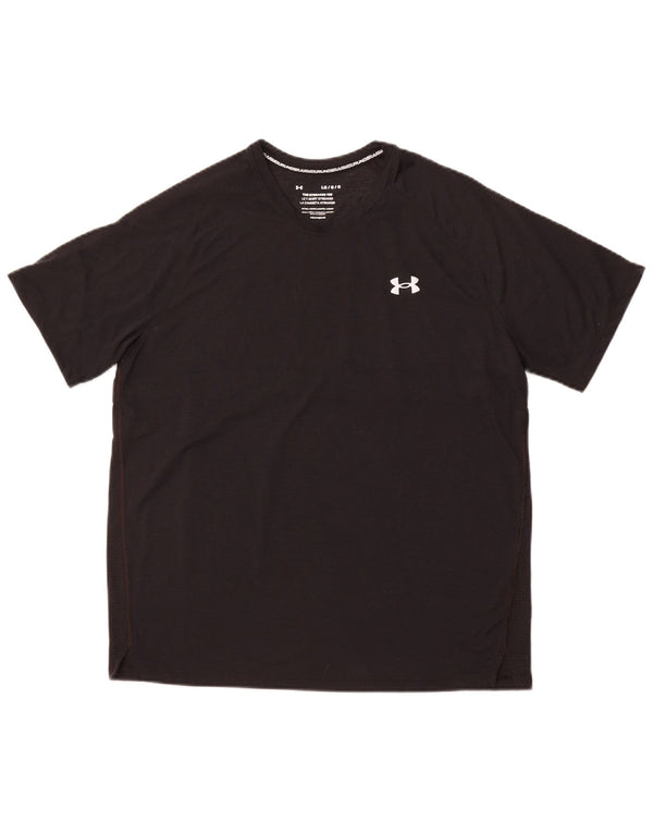 UNDER ARMOUR Herren Heat Gear T-Shirt Top Large Schwarz