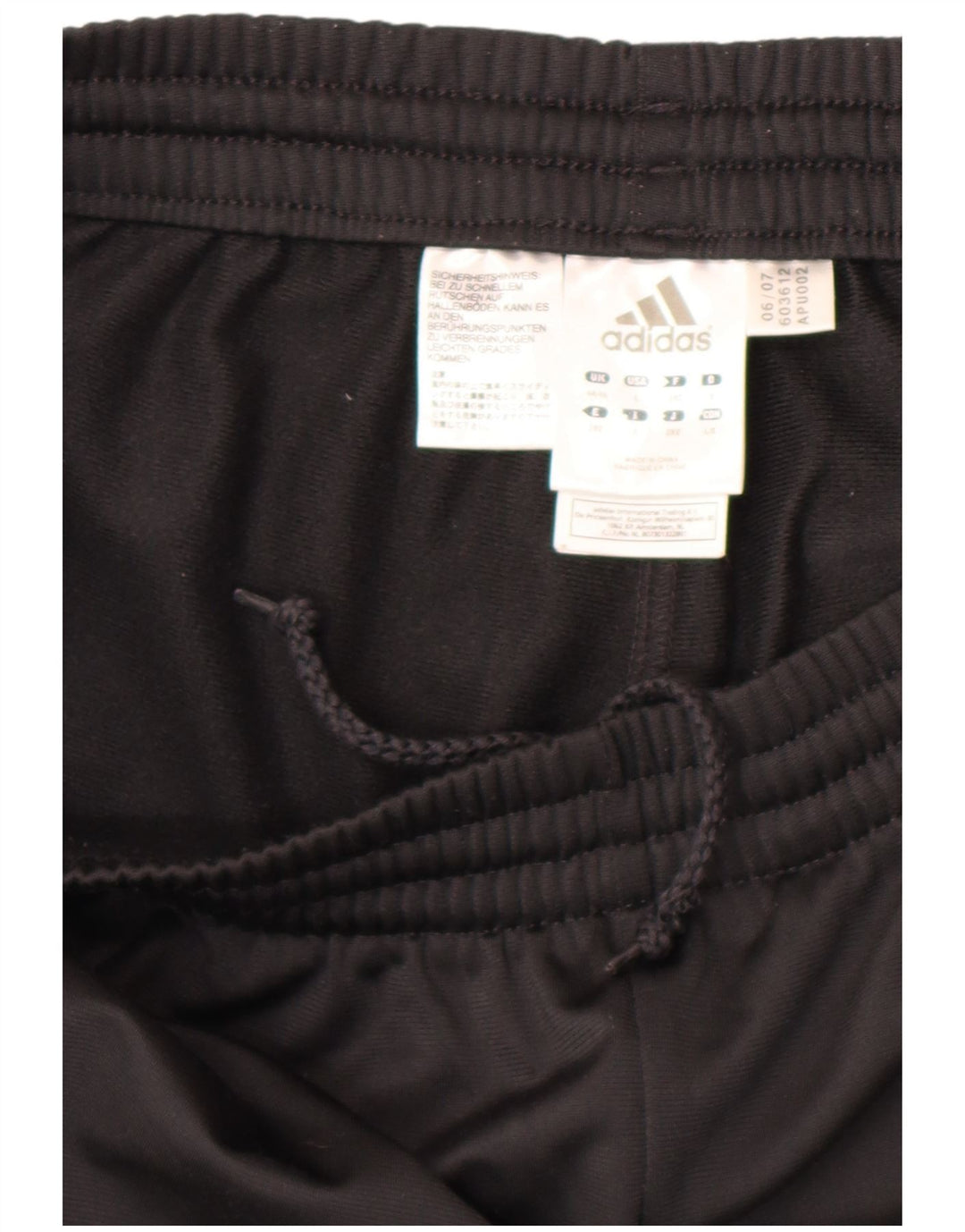 Adidas Herren Trainingshose UK 44/46 Large Schwarz Polyester