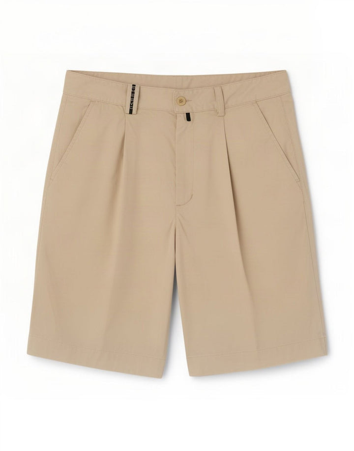 Chervo Mens Pegged Chino Shorts IT 46 Small W36 Off White Polyamid