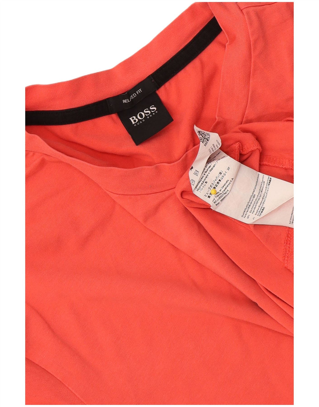 Hugo Boss Herren-T-Shirt mit entspannter Passform, mittelorange Baumwolle