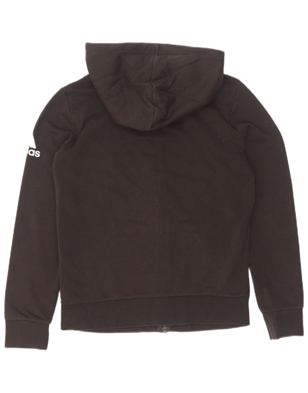 Adidas Damen Graphic Zip Hoodie Pullover UK 12 Medium Schwarz