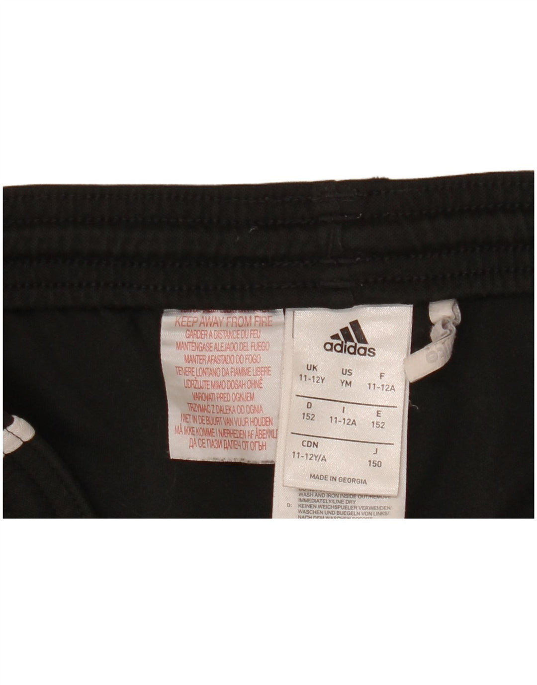 Adidas Jungen Climalite Sportshorts 11–12 Jahre, schwarzes Polyester