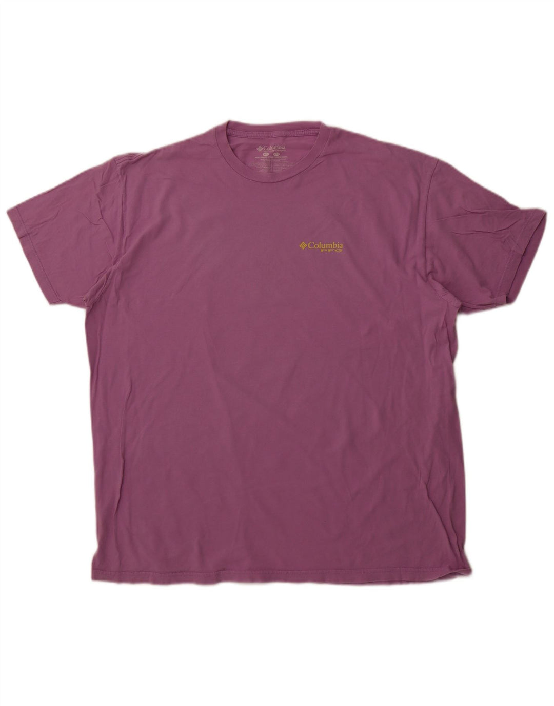 COLUMBIA Herren Grafik T-Shirt Top 2XL Lila Baumwolle