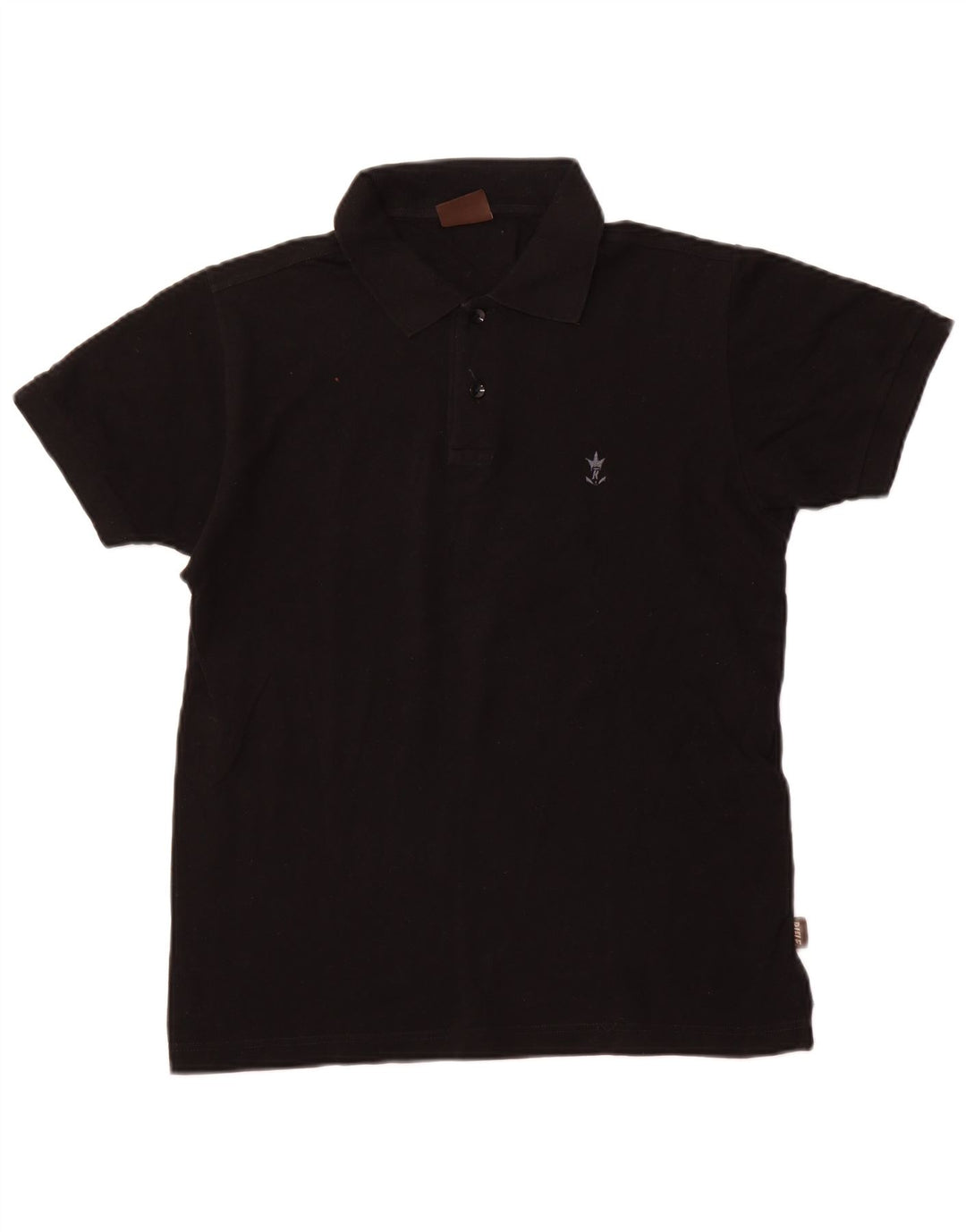 RIFLE Herren-Poloshirt, Größe S, schwarze Baumwolle