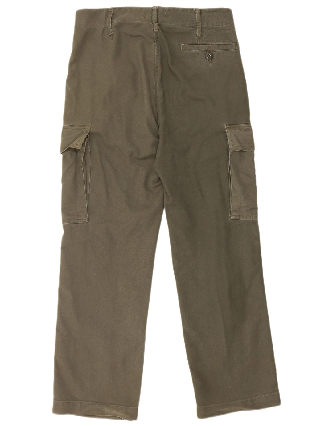 VINTAGE Gerade Herren-Cargohose W30 L28 Khaki Baumwolle