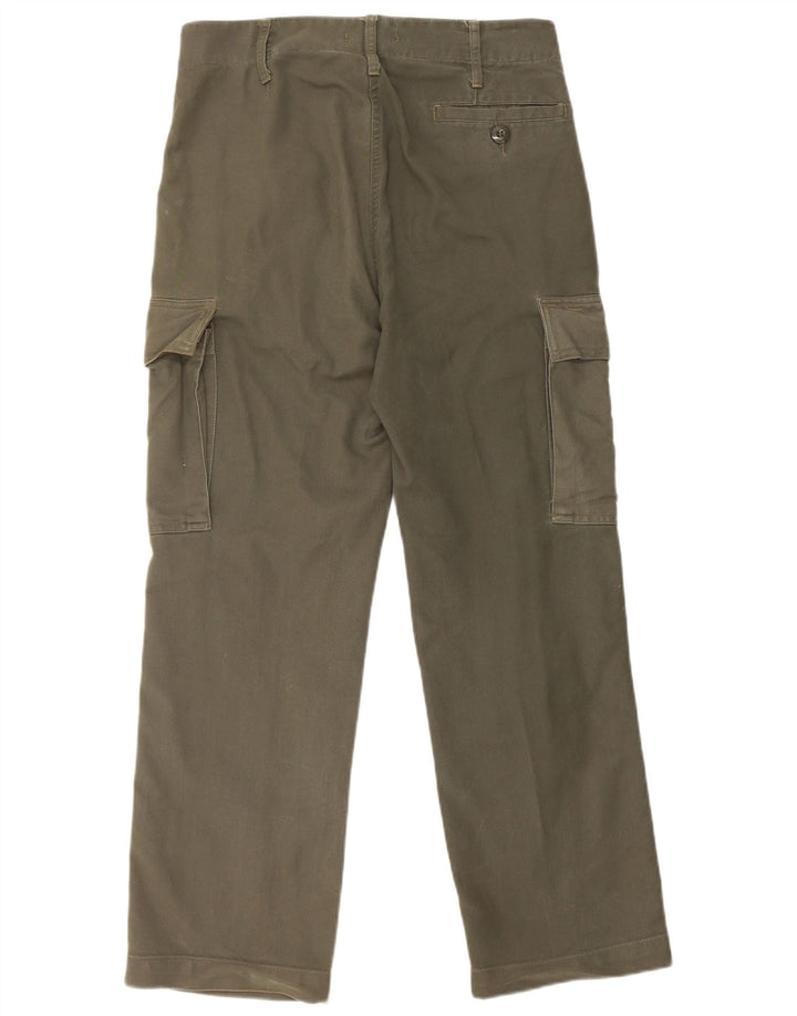 VINTAGE Gerade Herren-Cargohose W30 L28 Khaki Baumwolle