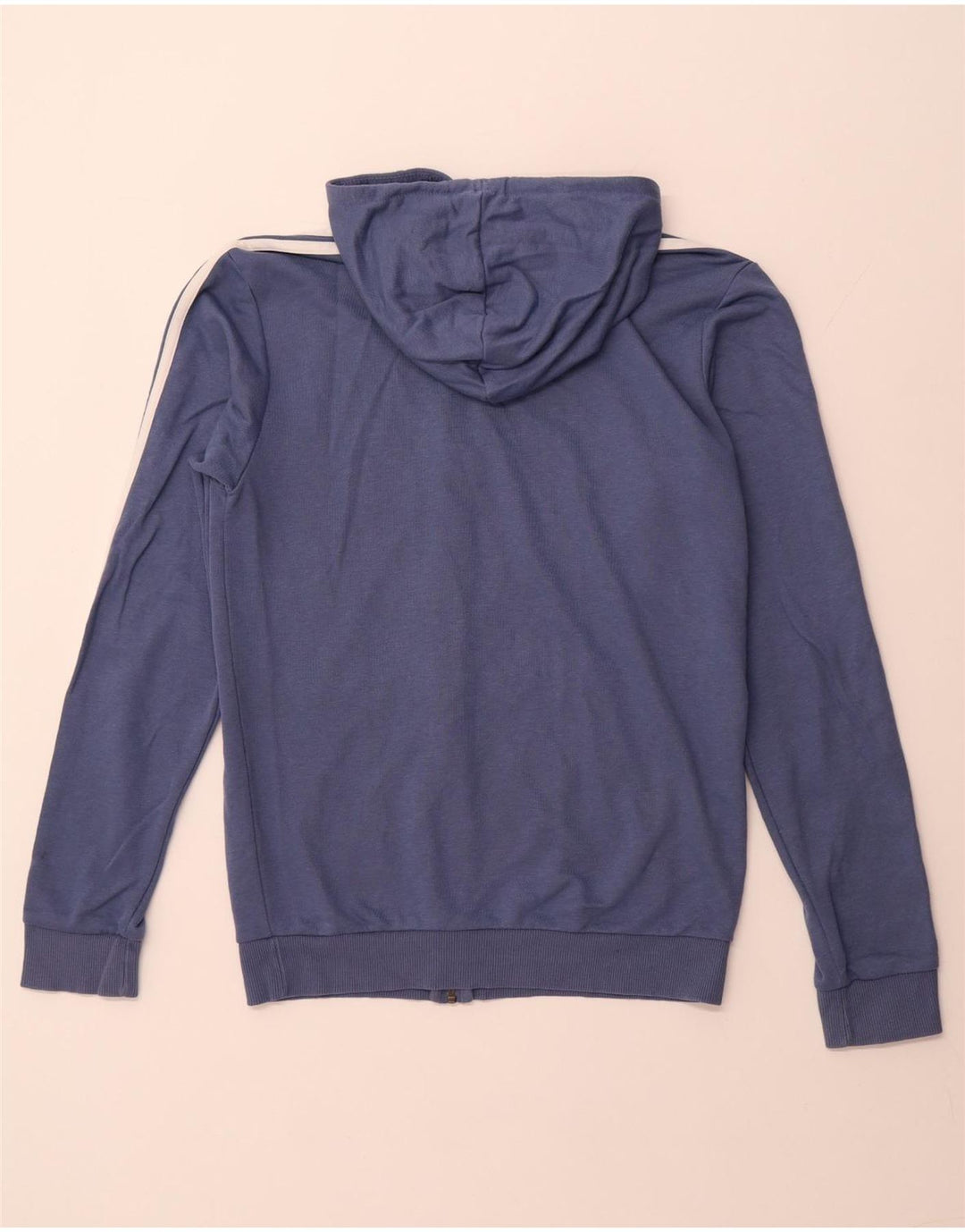 ADIDAS Herren-Kapuzenpullover mit Reißverschluss, klein, aus blauer Baumwolle
