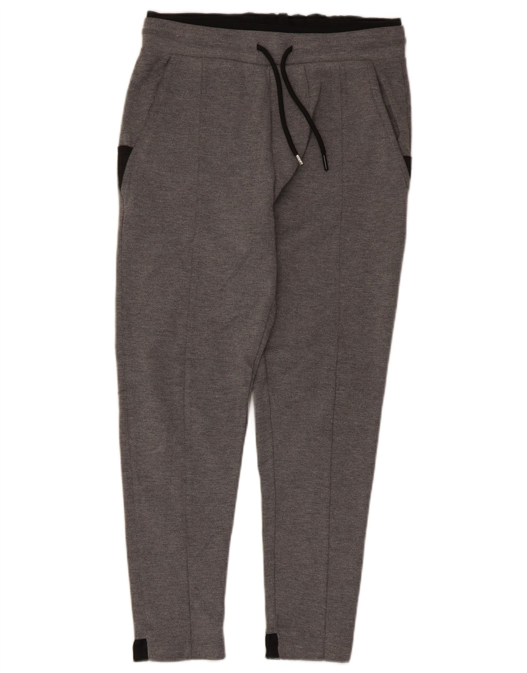Zara Herren-Trainingshose, klein, grau, Farbblock-Polyester