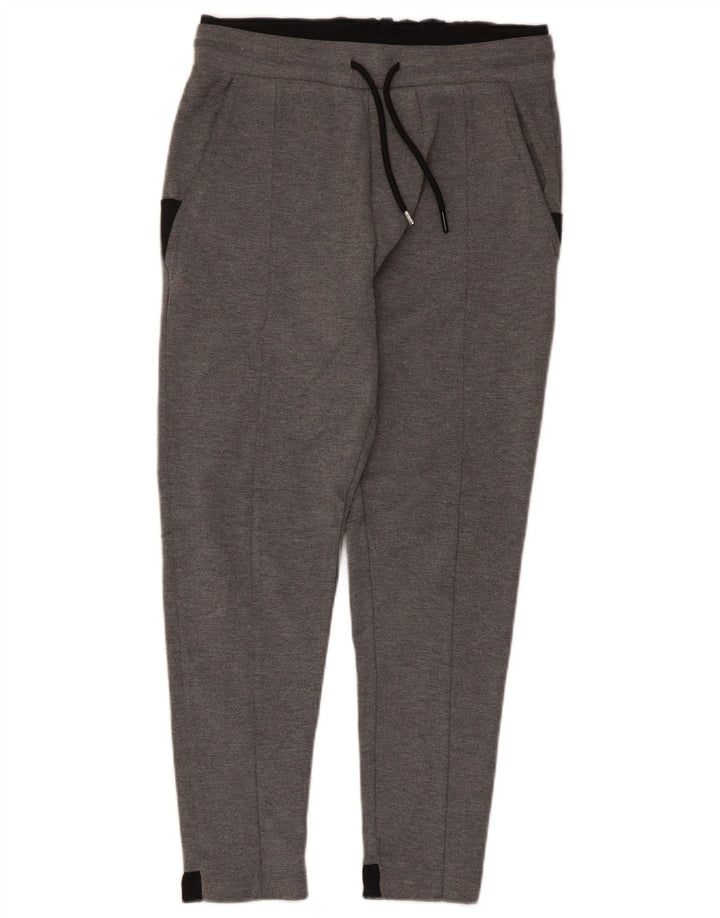 Zara Herren-Trainingshose, klein, grau, Farbblock-Polyester