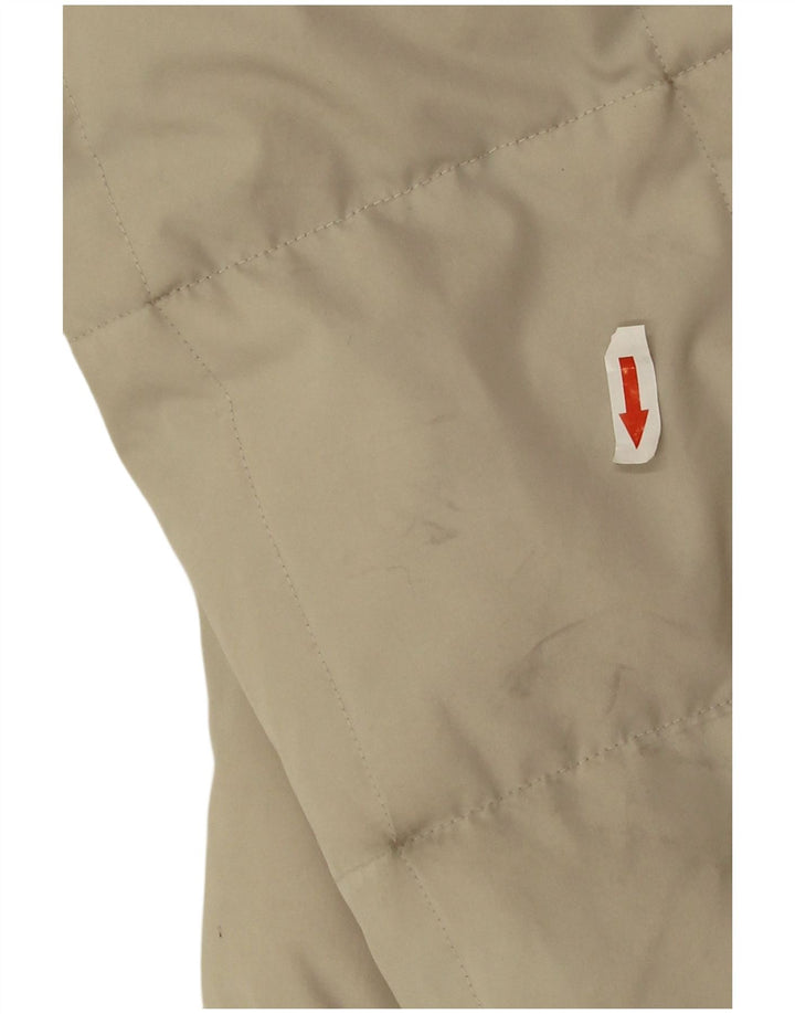Sergio Tacchini Wattierter Damenmantel mit Kapuze UK 20 2XL Beige