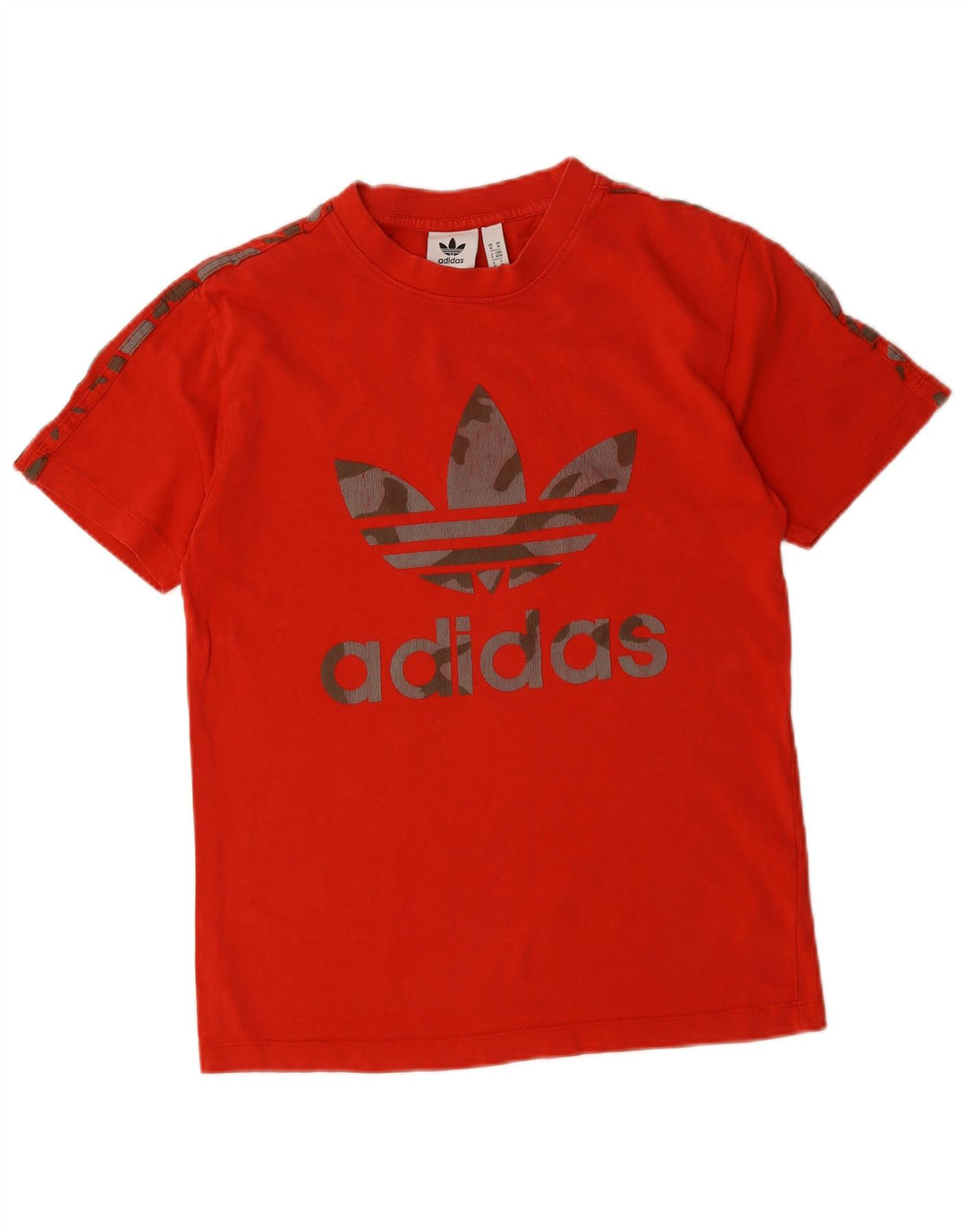 Adidas Herren Grafik-T-Shirt aus mittelroter Baumwolle