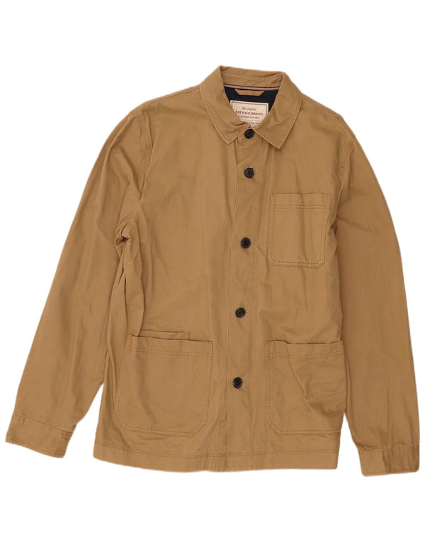 Fat Face Herren-Utility-Jacke UK 40 Large Beige Baumwolle