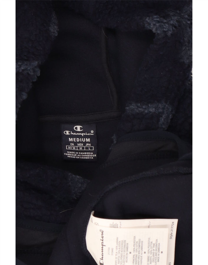 Champion Fleece-Pullover mit Kapuze für Herren, mittelgroß, Marineblau, Polyester