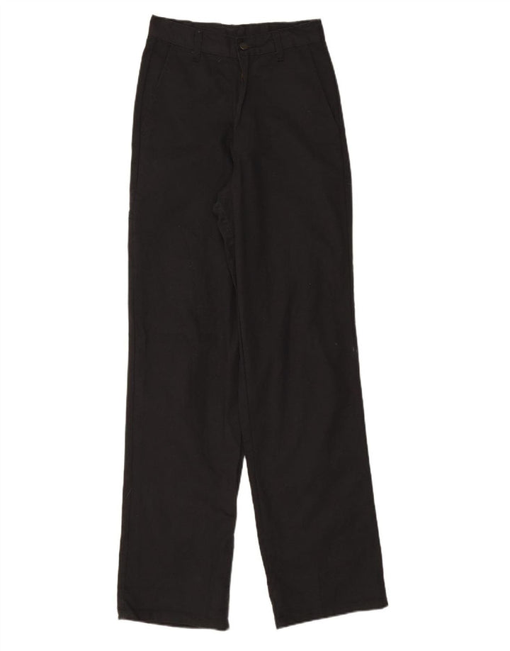 DICKIES Womens Straight Chino Trousers W26 L32 Black