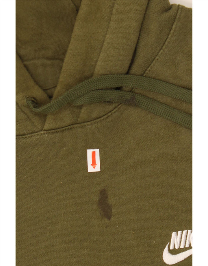 NIKE Herren Kapuzenpullover XL Khaki Baumwolle