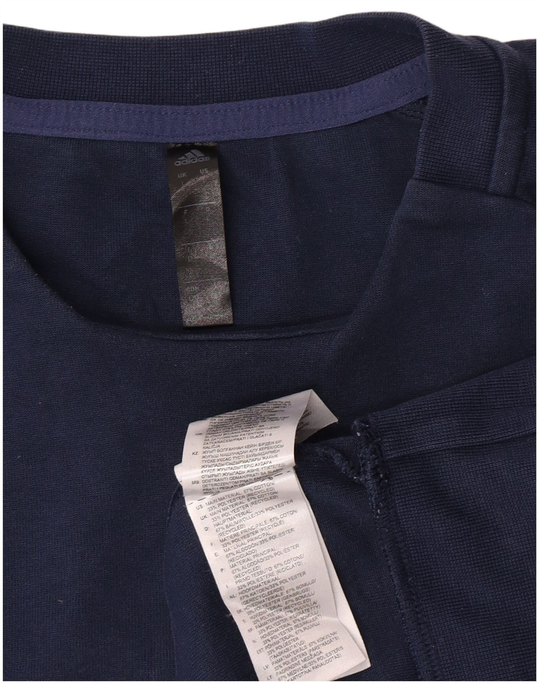Adidas Herren-Sweatshirt mit Grafik, groß, marineblau, Baumwolle