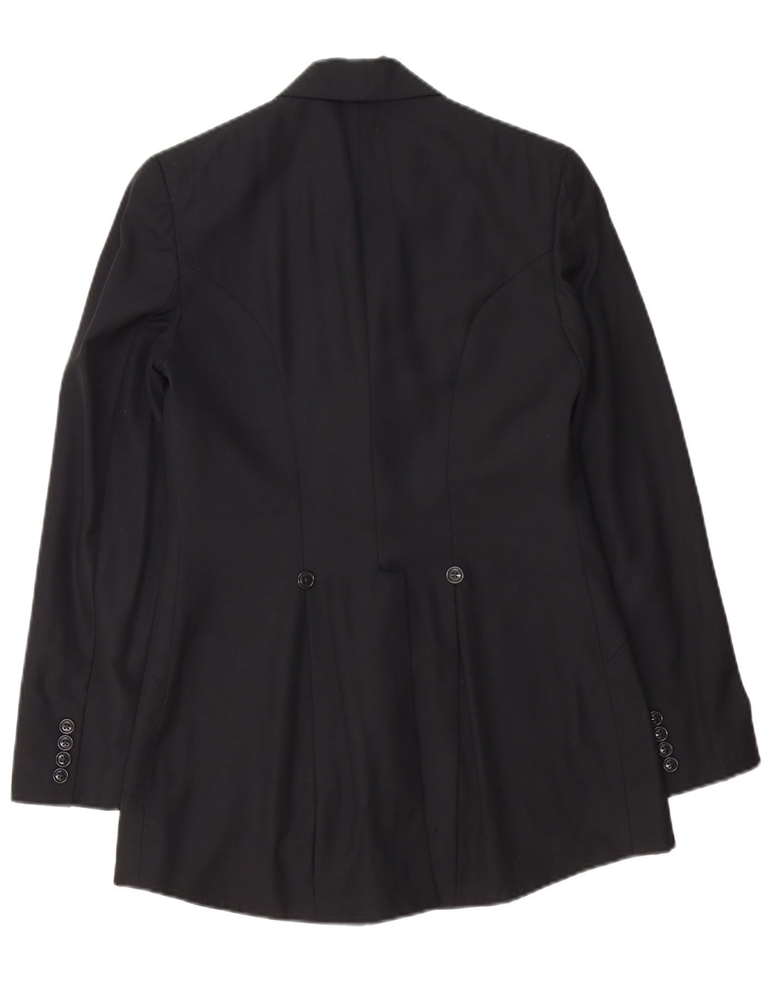 Ralph Lauren Damen-Blazerjacke mit 1 Knopf, US 8, mittelschwarze Wolle